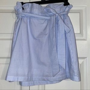 Seersucker Paper Bag style Skirt